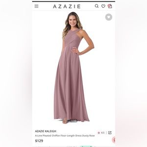 Azazie Dusty Rose Bridesmaid Dress